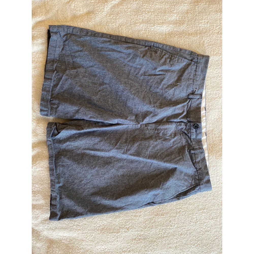 Old Navy Mens Ultimate Slim Built-In‎ Flex Chino Shorts Blue Gray Size 38